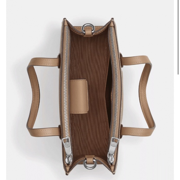 New Coach Small Nina Tote Bag- Taupe color - Picture 4 of 5